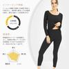 Sillictor Heattech Warm Innerwear Top and Brushed Long Sleeve Shirt and Long Winter Women's Set, Bottoms, Fabric, Tights, Insulation,