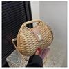 New Summer Versatile Shoulder Straw Bag Messenger Bag Women's Handwoven Bag Seaside Vacation Beach Handbag