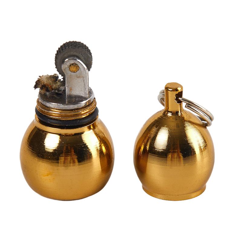 Mini Gourd Grinding Wheel Kerosene Lighter Creative Small Gourd Lighter Cigarette Accessories Mens Gadgets