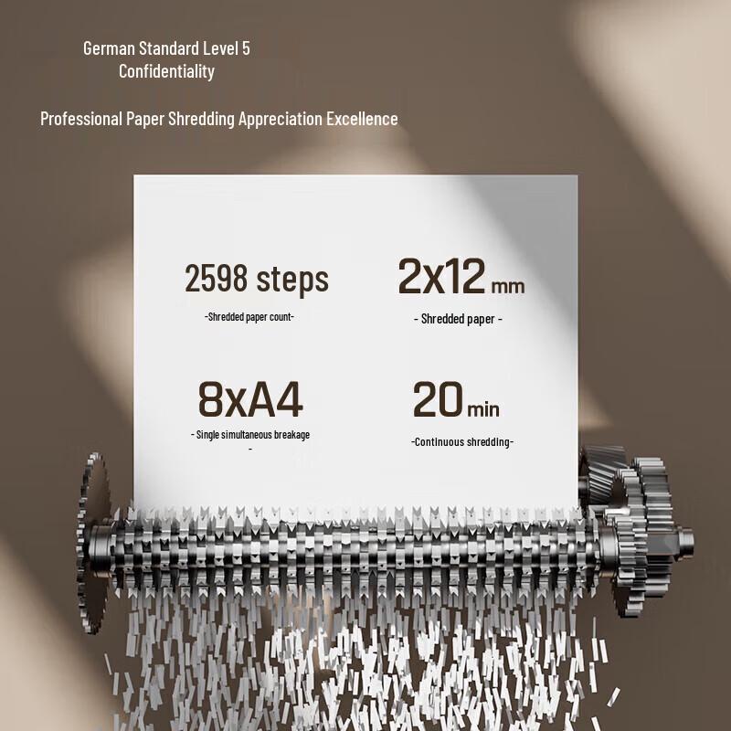 Deli GA590 Paper Shredder CN plug (adapter included)