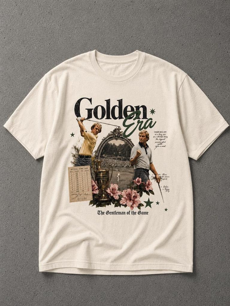 Golden Era Golf T-Shirt, Vintage Country Club Graphic Tee