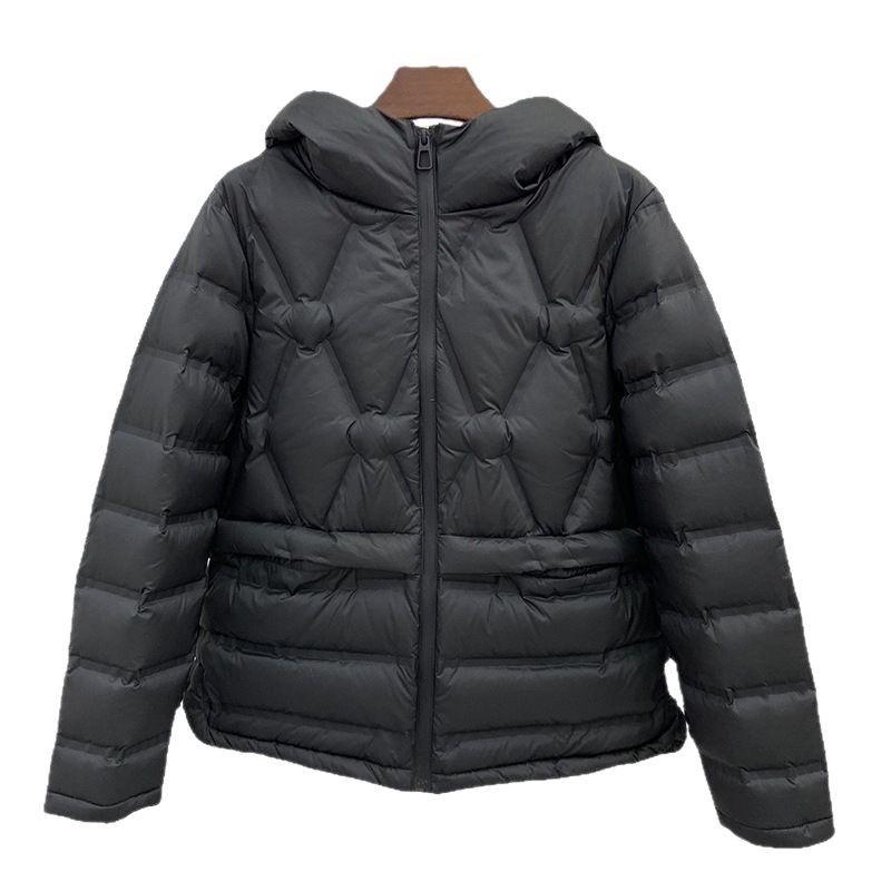 Womens Lightweight Hooded Down Jacket Short Warm Winter Coat Casual Stylish Outerwear