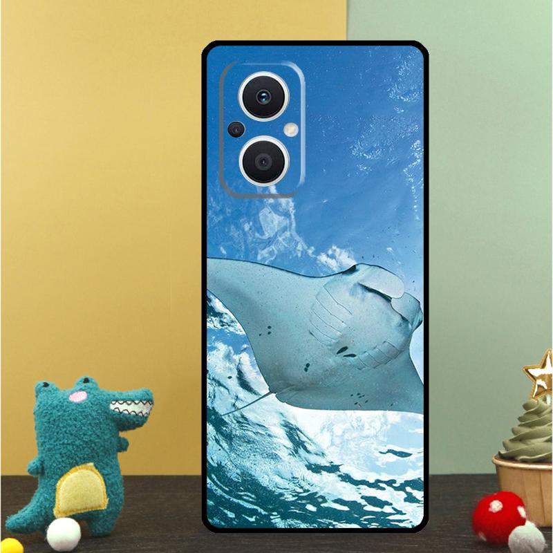 Чехол с рисунком ската для OPPO Reno 15 Pro 15F 10 11 12 13 13F 14 14F 8 7 Lite 8T OPPO Find X9 X8 X6 Pro