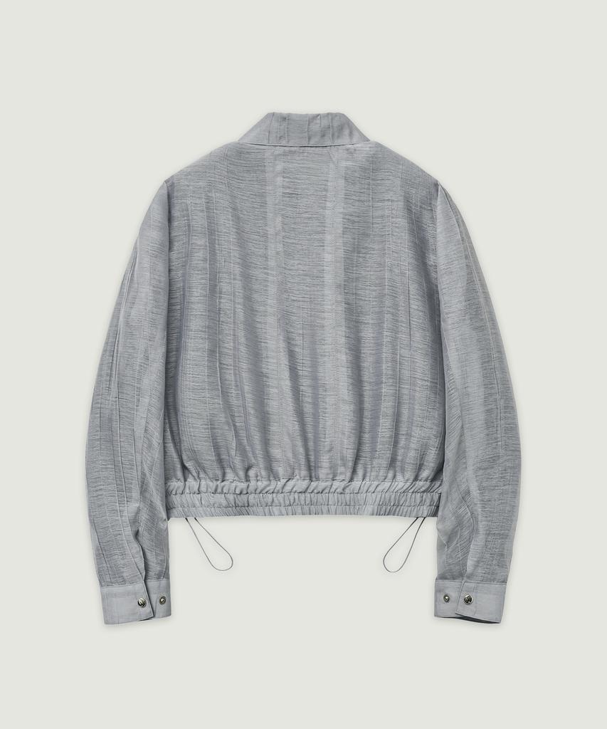 LMOOD WOMEN Twizzler Organza Blue Jackets Gray