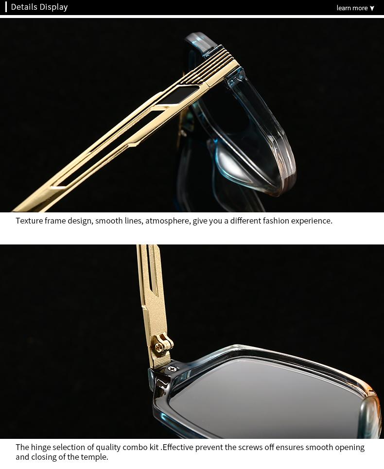 Экспорт Новые Современные Ретро Солнцезащитные Очки с Большой Оправой для Мужчин Стиль Инс Уличная Съемка Известный Бренд Чернила Lh268