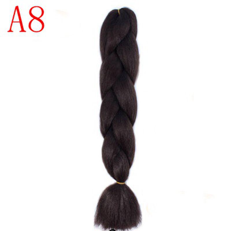 Ombre Hair Jumbo Braids Волосы Синтетические наращивания волос для женщин Розовый Красный Синий 102 Доступных цвета
