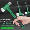 Double Face Soft/Hard Tap Rubber Hammer 27/36/43mm 2-In-1 Multifunctional Metal/Rubber Hammer Household Mini Hand Tool Hammer