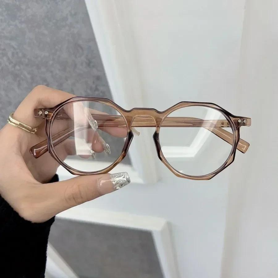 Square Anti Blue Light Glasses Fashion Retro Classic Women Men Computer Gaming Eye Protection Plain Spectacles