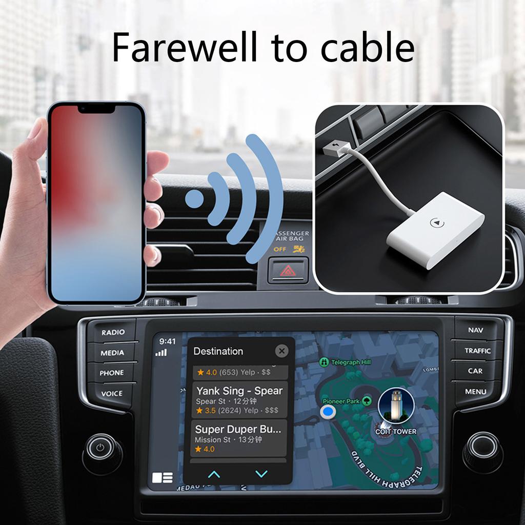 Беспроводной USB-адаптер CarPlay для заводского проводного подключения CarPlay, беспроводной ключ CarPlay, преобразование проводного в беспроводной CarPlay