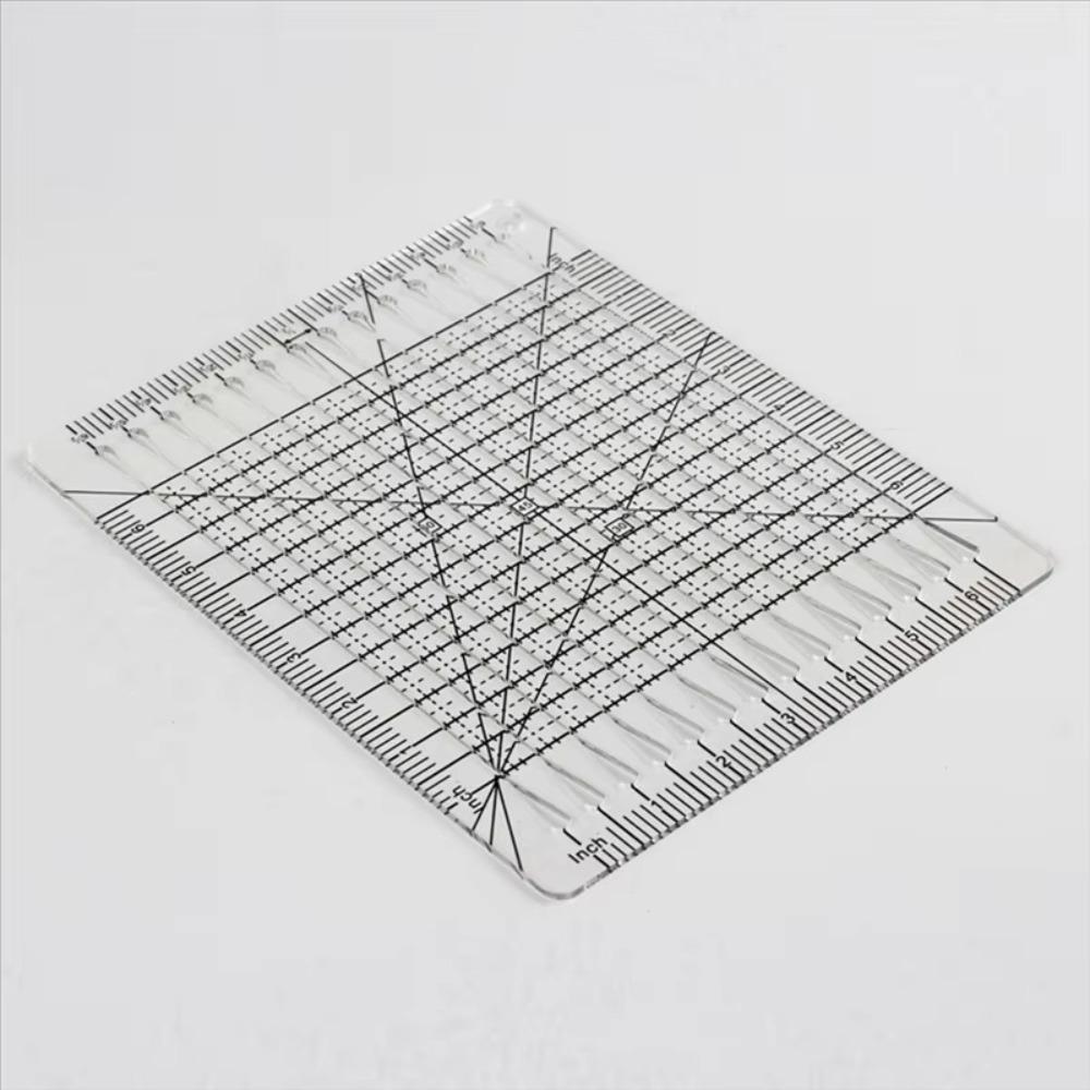 Acrylic Quilt Cut Ruler Template 6inch Measurement Tool Clothes Ruler For Cutting Quilting