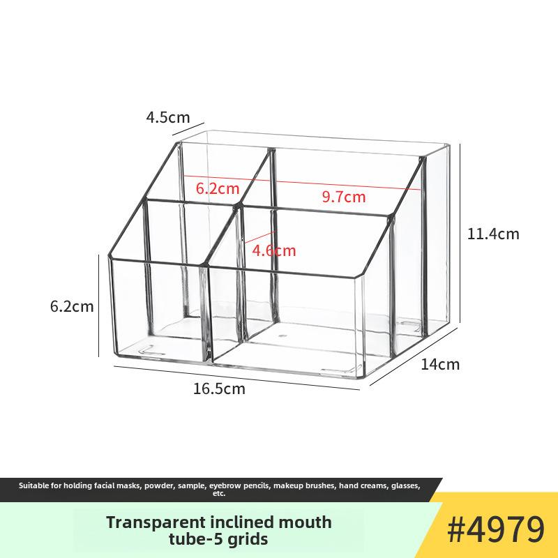 Акриловый держатель для ручек: Прозрачный тубус большой емкости для хранения вещей в студенческих общежитиях и офисных рабочих столах.