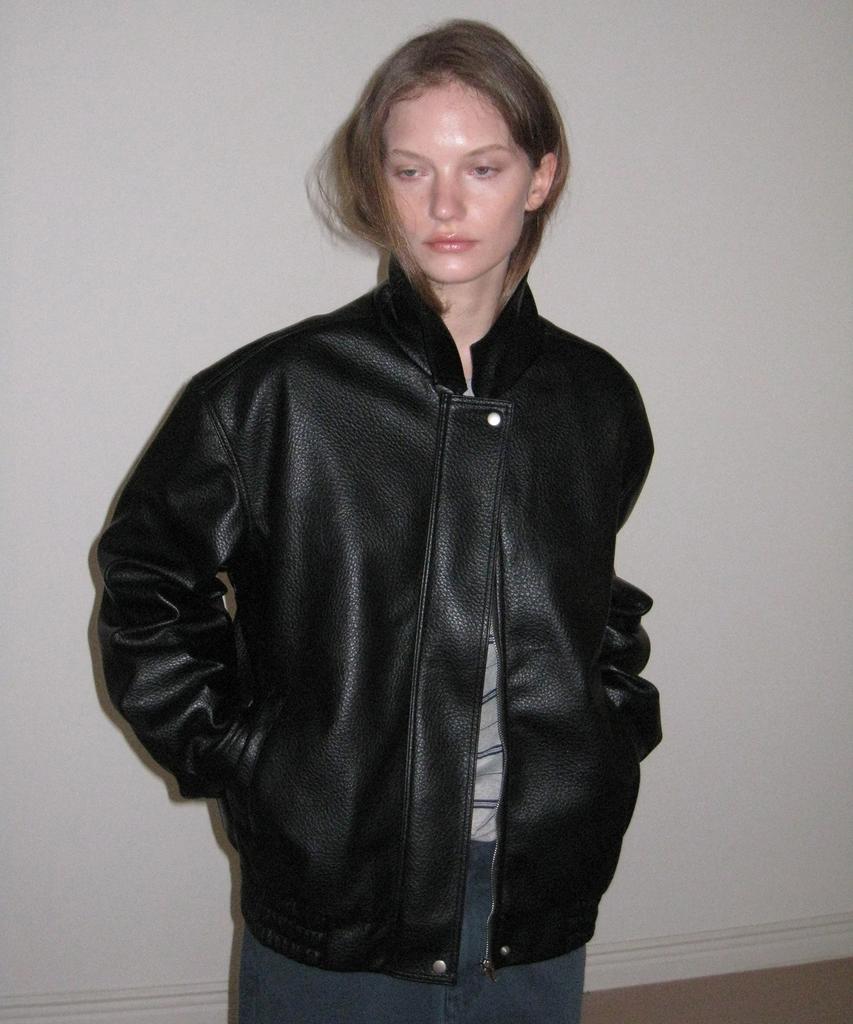 APPAREL ARCHIVE Lake Leather Blouson - Black