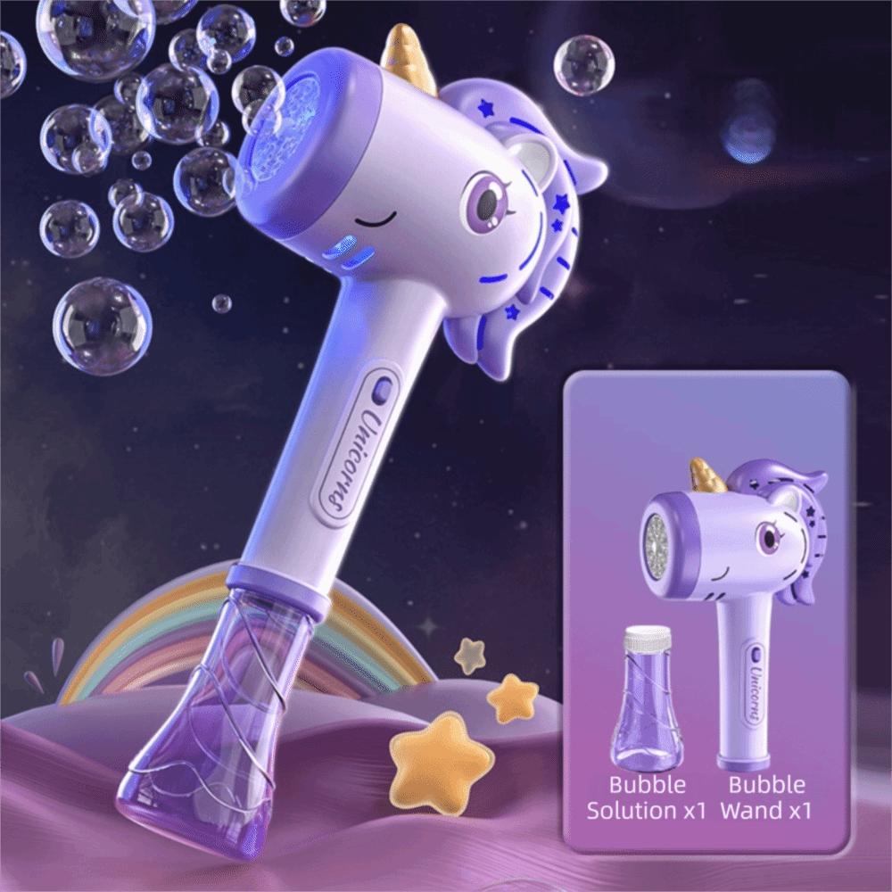 Hand-Held Design Bubble Blower LED Lights Pony Bubble Blower Children's Toy