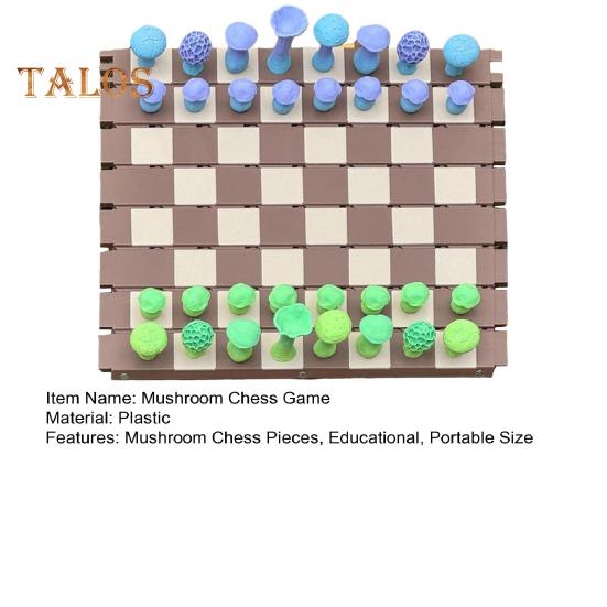 1 набор для игры в шахматы с магнитными грибными шахматными фигурами, складная шахматная доска для детей и взрослых, портативная образовательная дорожная игра в шашки