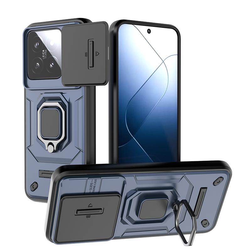 Бронированный чехол для Xiaomi 14 14T Pro ULTRA Сверхпрочный Противоударный Защита от царапин С кольцом-держателем Чехол для телефона