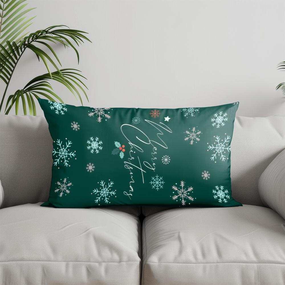 Декор для дома Веселая красная подушка с горошком Подходит для дивана, спальни, автомобиля Наволочка Подушка Прямоугольная подушка для спины