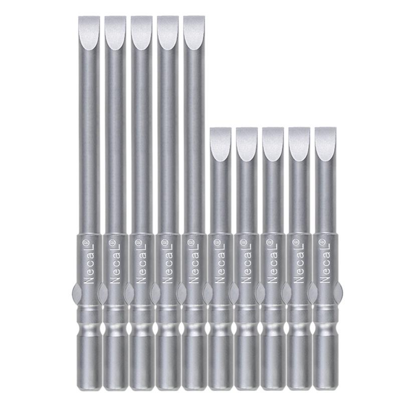 Nigao S2 6MM Round Shank Magnetized Slotted Electric Screwdriver Bit 802
