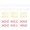 100pcs Bone Shape Paper Clips Rustproof Plating Process Increased Slip Resistance Cute Metallic