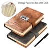 PU Leather Notepad 200-Page School Office Supplies Creative Diary Notebook