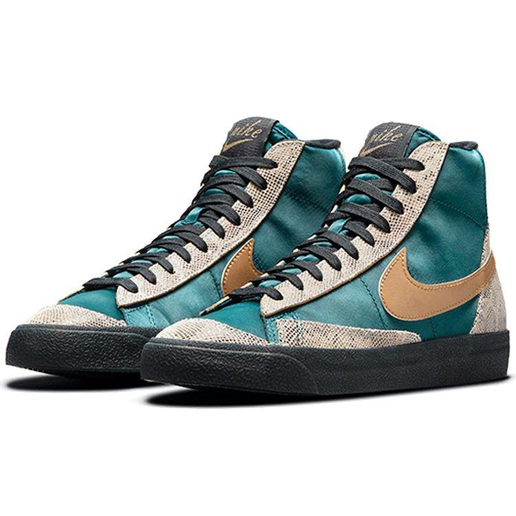 Nike Женские кроссовки Blazer Mid 77 Lucha Libre Темно-бирюзово-зеленые черные DM6176-393