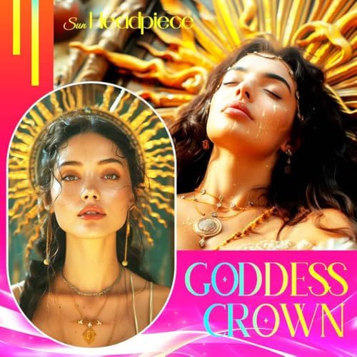 Fashband Mary Halo Headband Gold Sun Ray Hair Accessories Goddess Party Costume for Women