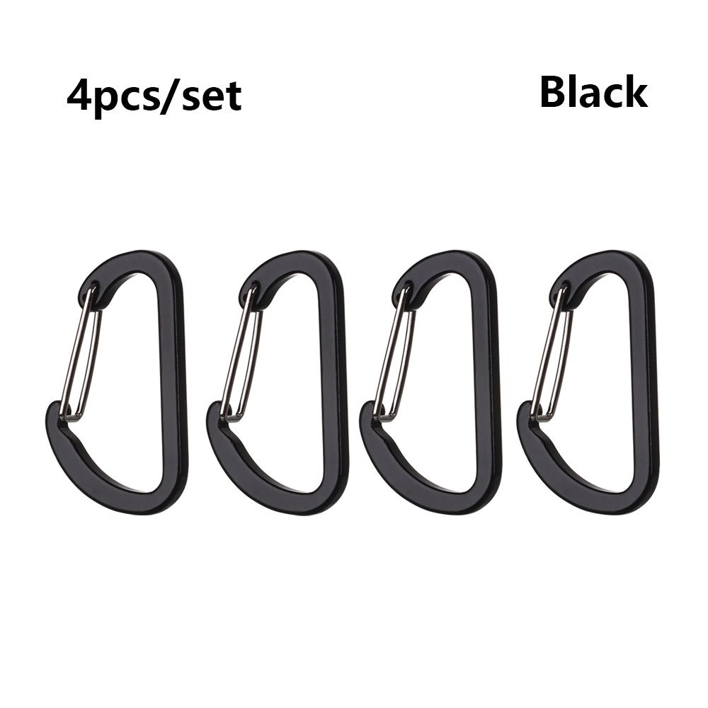 Buckle Hook Aluminum Alloy Climbing Snap Clip Outdoor Camping Keyring D-Ring Keychain Carabiner