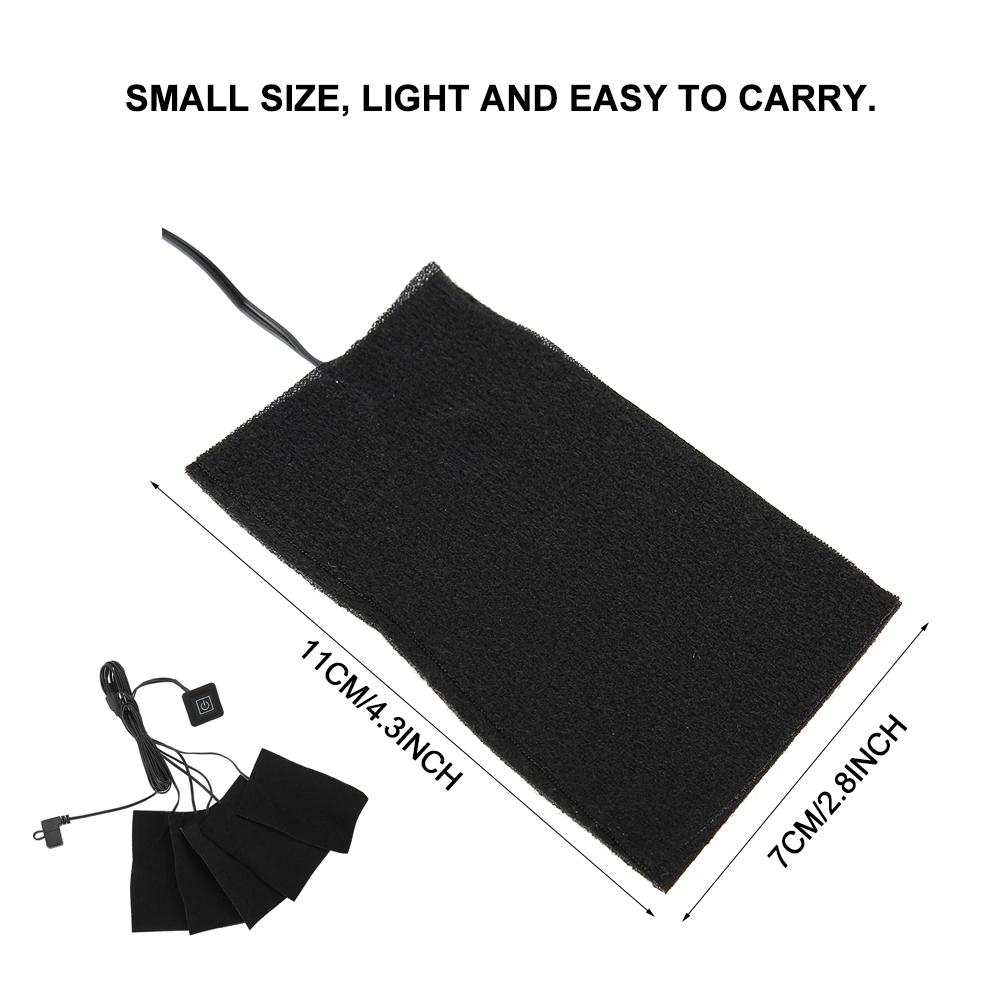 Легкий переносной USB-нагреватель, электрический тканевый обогреватель, грелка, для использования в помещении и на открытом воздухе