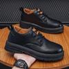 Fashion 2024 Autumn New Men's British Workwear Shoes Casual Shoes Retro Motorcycle Leather Shoes