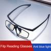 Finished Women Men's Hyperopia Glasses Luxury Flip Up New Reading Eyewear Optical Prescription Presbyopia Eyeglasses Diopter