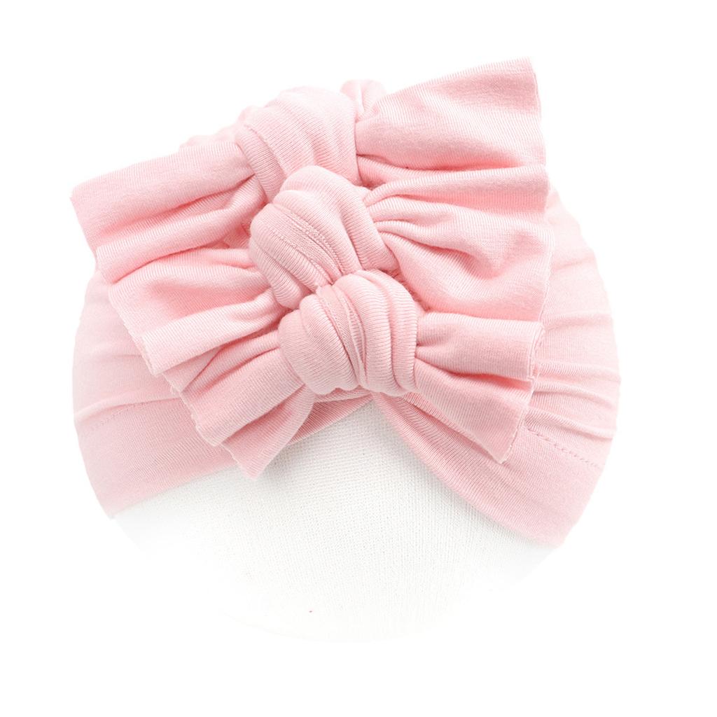 Children's Flower Hats Soft Newborn Hats Girl Baby Boy Turban Cap Bowknot Hats
