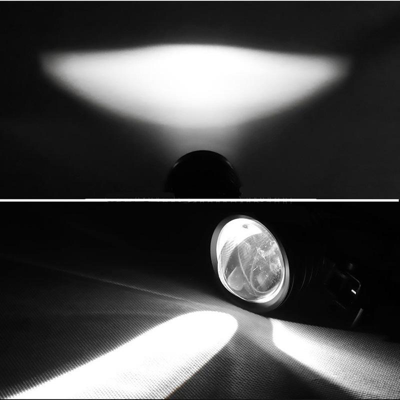 1/2 шт. светодиодный прожектор для мотоцикла, дальний свет, белый, желтый, вспомогательный противотуманный фонарь, 12 Вт, универсальная фара, подходит для мотоцикла, велосипеда, квадроцикла, внедорожника, UTV, UTE
