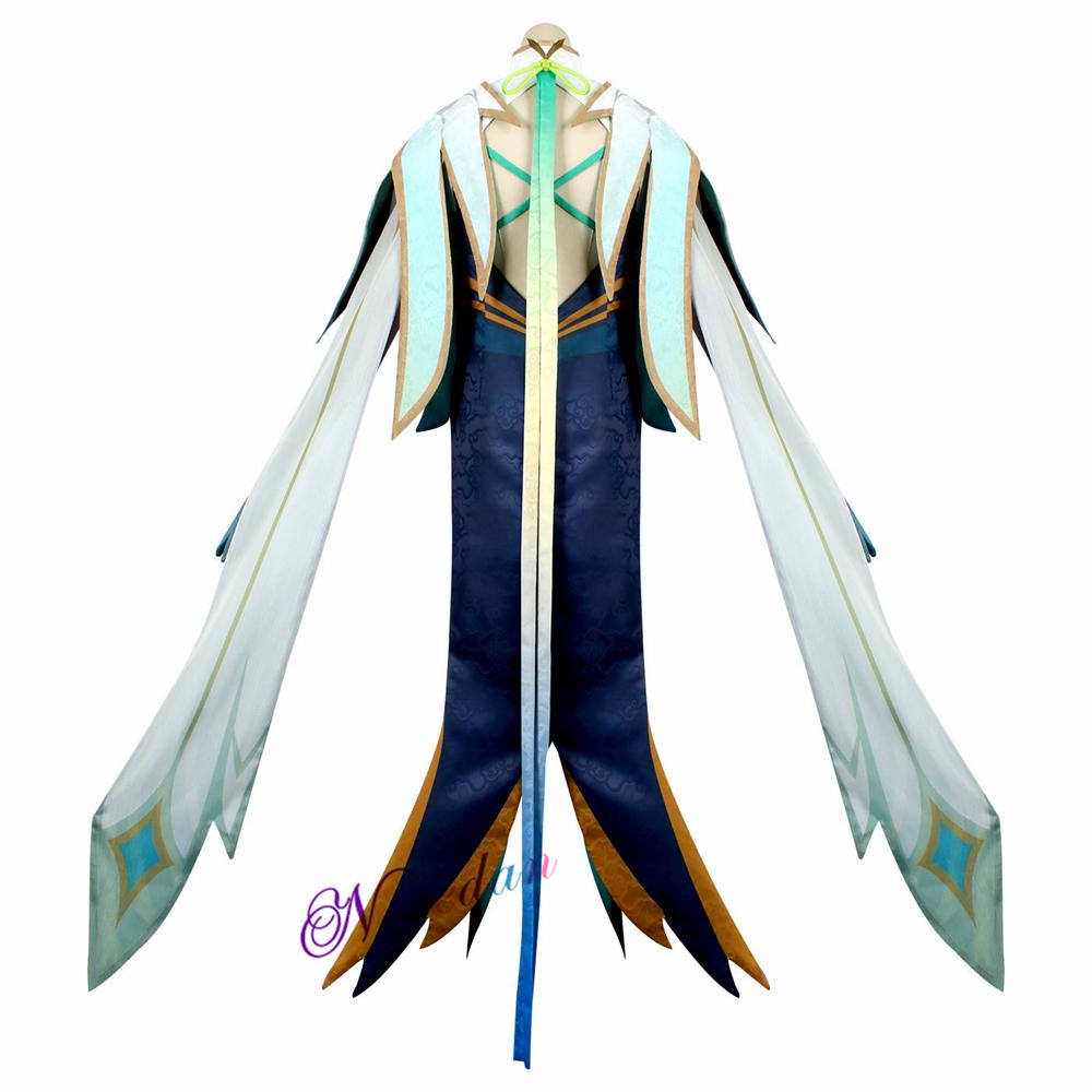 Игра Genshin Impact Cloud Retainer Косплей Костюм Парик Аниме Хэллоуин Вечеринка Женское Платье Accesspries Полный Комплект Костюм Для Ролевых Игр