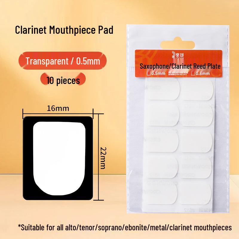 Tenor Alto Silicone Saxophone/Clarinet Mouthpiece Tooth Pad (Black)