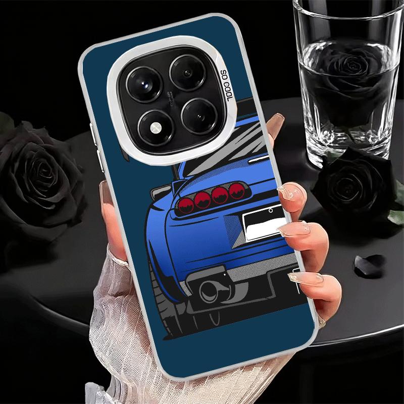 JDM Sports Cars Minimalist Design Soft Phone Case for Xiaomi Redmi Note 13 14 15 Pro Plus 12S 12 11S 11 11T 10S 10 Shockproof Co