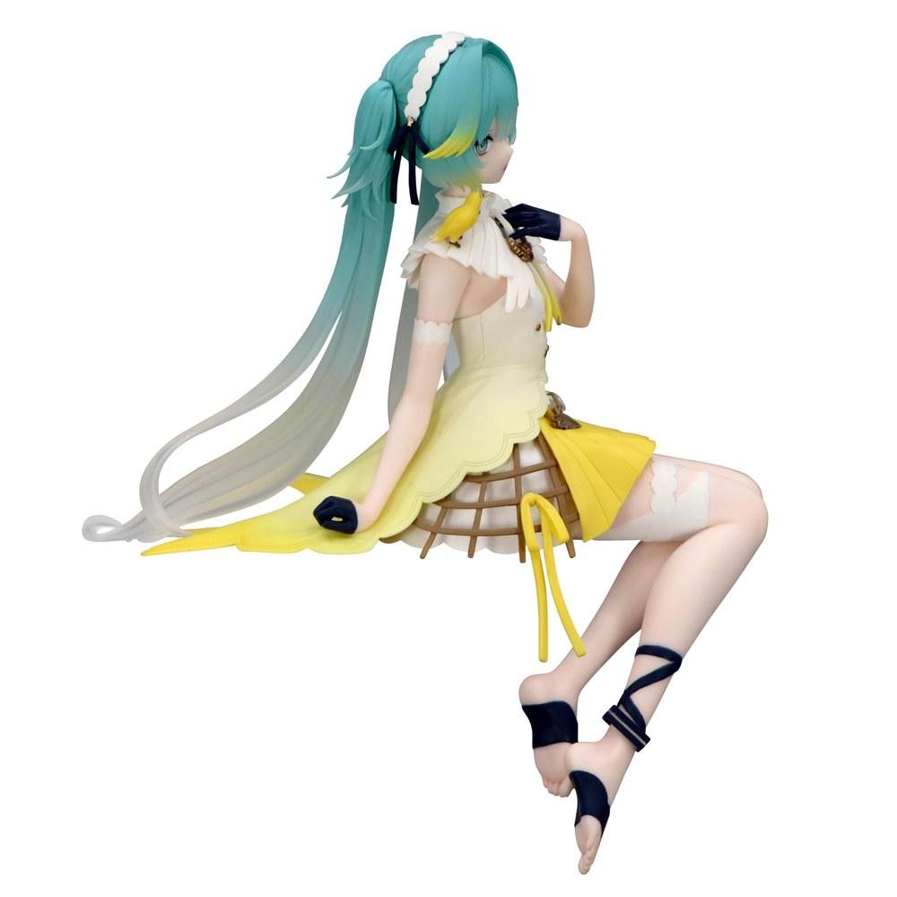 Фигурка-стоппер для лапши Hatsune Miku от Furyu, версия «Канарейка». 5,5 дюймов