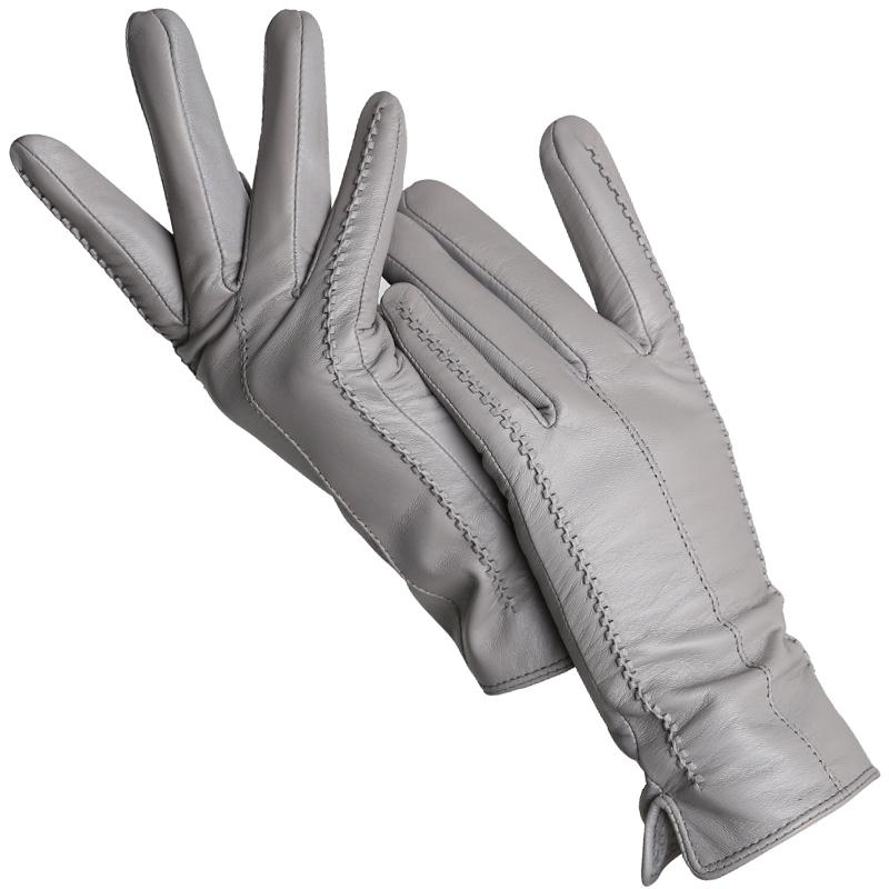 Fashion Women's Gloves Color Sheepskin Winter Warm Thin Touch Screen Gloves High Quality