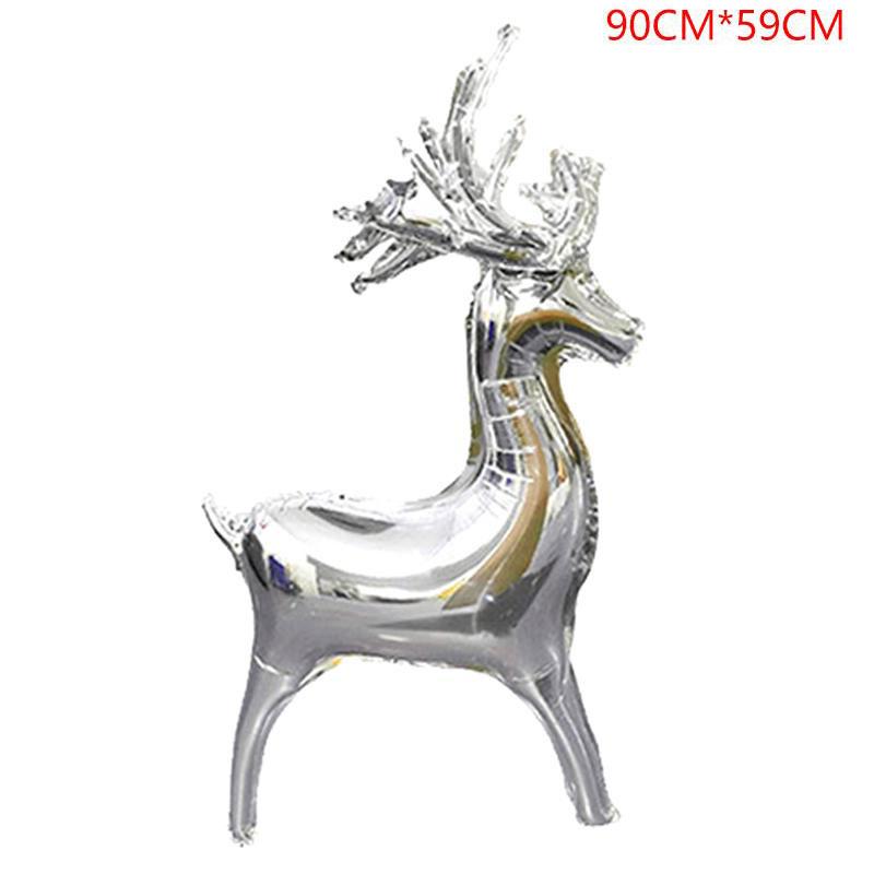 Рождественские воздушные шары с оленями, разноцветные стоячие воздушные шары с животными, детские надувные игрушки