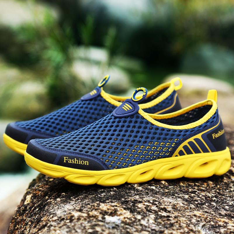 Unisex Footwear Lightweight Hollow Out Casual Sport Shoes In Mesh Water Shoes