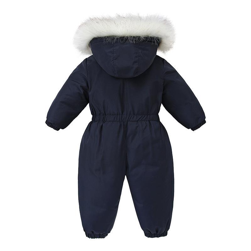 Winter Children Clothing Set Thicken Baby Boys Jumpsuit Plus Velvet Baby Ski Suit Warm Boys Overalls Bodysuit for Girl 1-4 Years