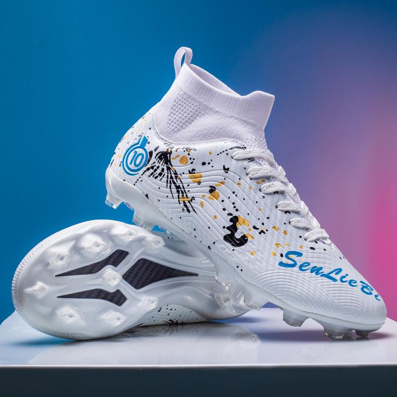 Sneakers Broken Spikes Middle School Student Training Children's Spikes Sports Adult High Top Football Shoes