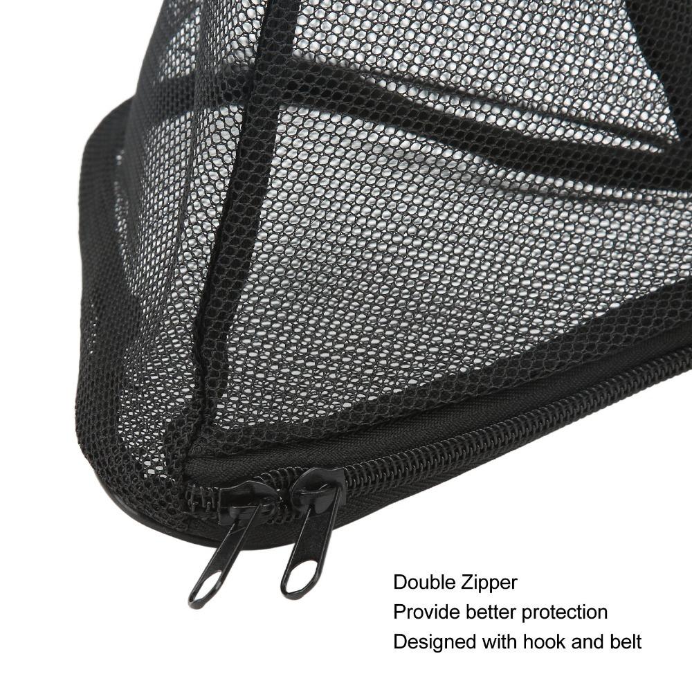 Black Outdoor Hanging Storage Net With Hook Triangular Hanging Bag Tableware Storage