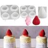 Многоразовая форма для ароматерапевтической свечи в форме клубники, формы для литья из гипса и смолы, годовщина свадьбы