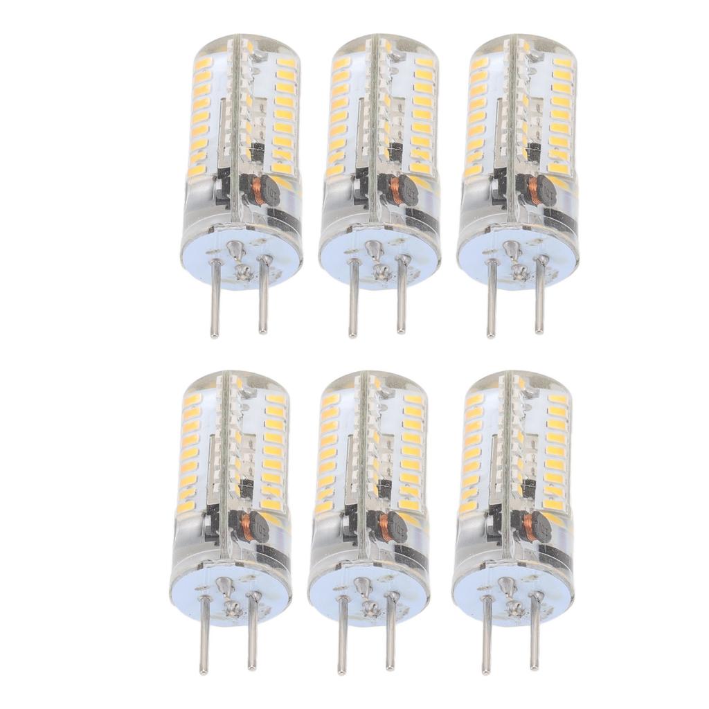 6 шт. светодиодных ламп GY6.35 5 Вт AC 12 В теплый белый 2700–3000 К белый 6000–6500 К 500 лм 72 светодиода
