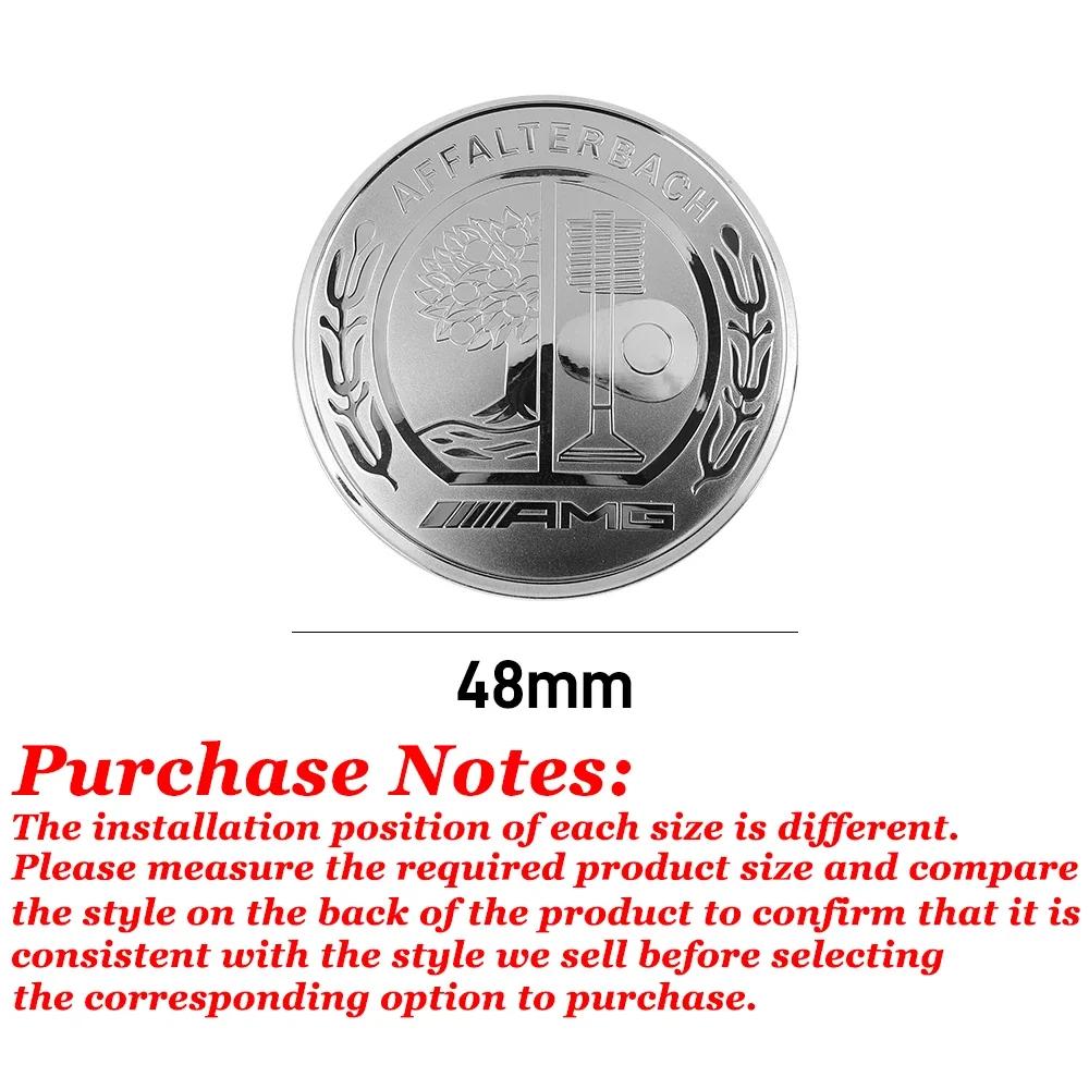 For Mercedes Benz Car Start Button Decoration Sticker Steering Wheel Logo Decal For Mercedes Benz AFFALTERBACH AMG Badge Auto In