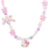 Hello Kitty necklace sparkling beads cute stylish accessory Sanrio character.