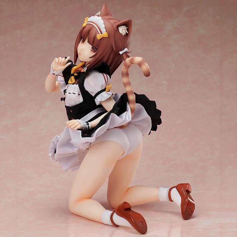 23cm Anime Figma Native Binding Nekopara Azuki 1 /4 Cat Girl Pvc Action Figure Collection Dolls Model Toys Gift Ornament Figurine