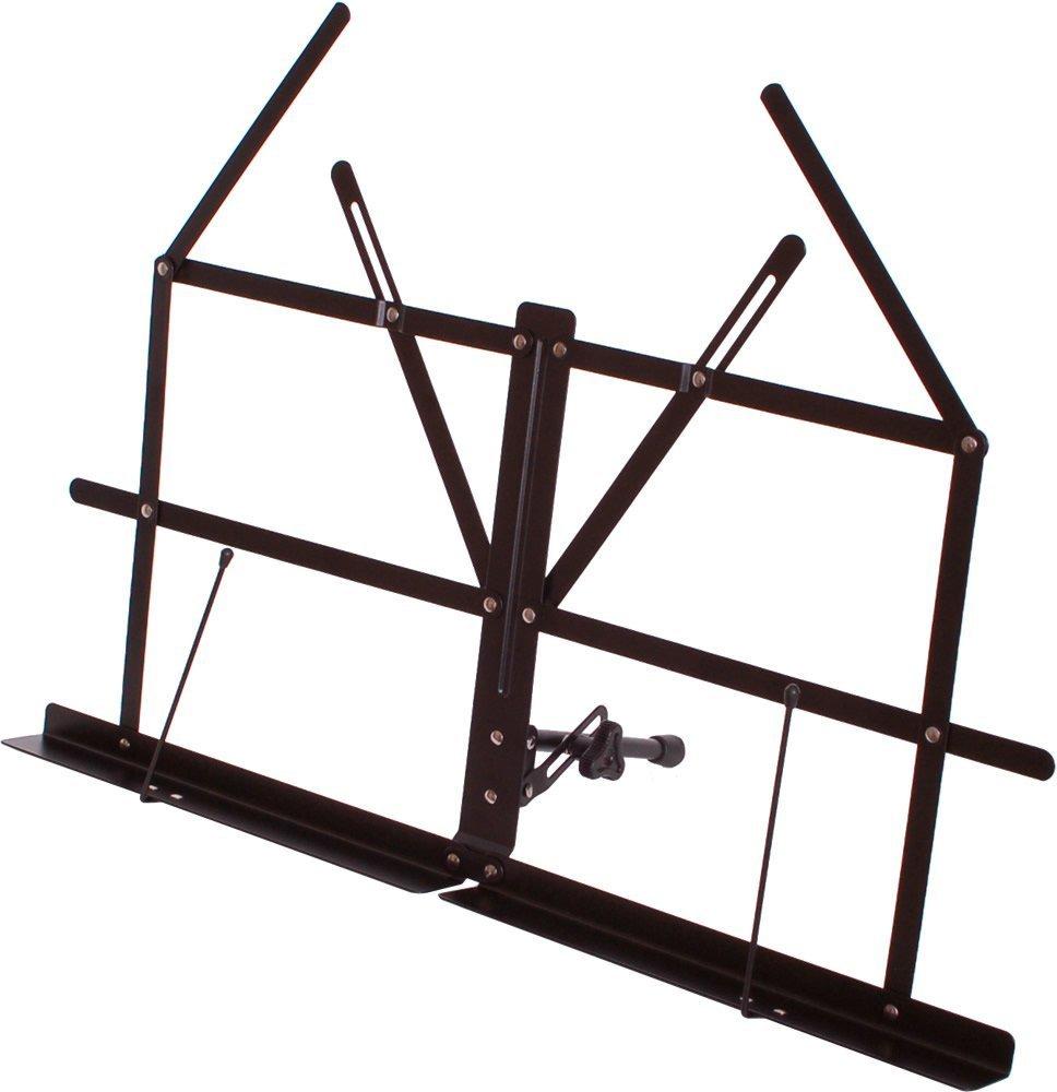 KC Tabletop Music Lightweight Set of 20 Case Stand, Steel, MS-140/BK, Black, (Soft Included)