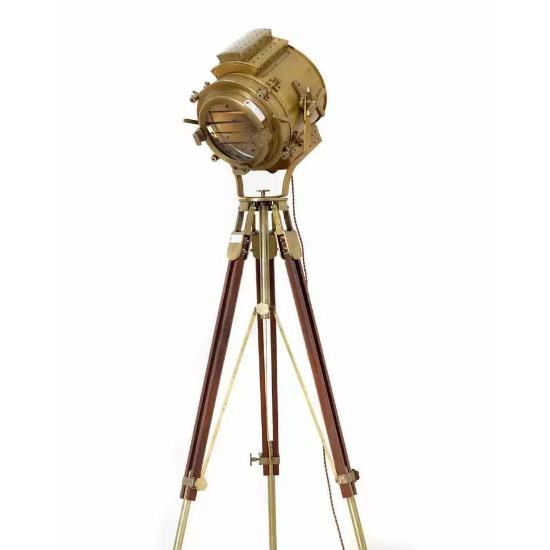 Vintage Style Wooden Tripod Stand Floor Lamp Home Decorative Lighting Christmas Decor