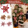 Magnolia Artificial Christmas Flowers, Christmas Tree Garland New Year Party Wedding Decoration