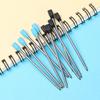 10 шт./лот, 0,5 мм, школьные, офисные, с синими/черными чернилами, стержни для шариковой ручки, средний наконечник, металлический сердечник